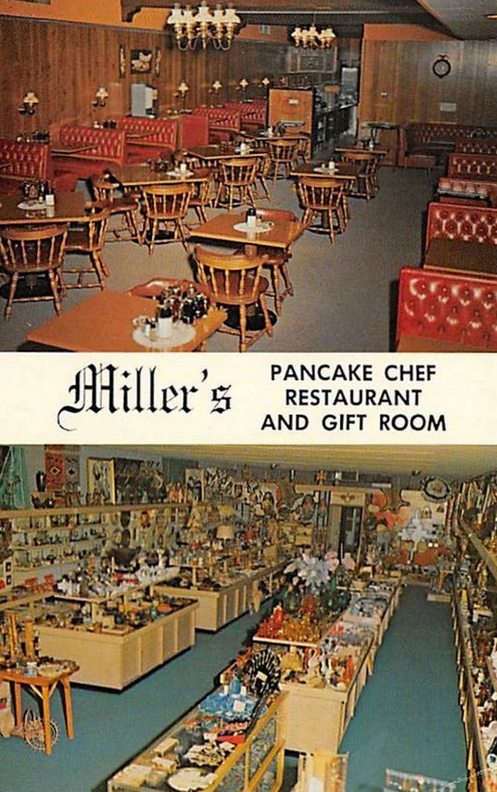 Millers Restaurant and Gift Room - Vintage Postcard